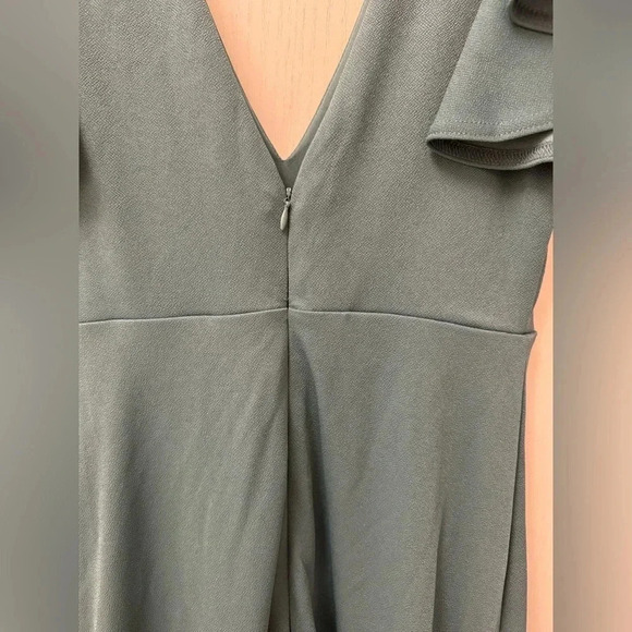 Hannah Dress Crepe Sea Glass Birdy Grey Bridesmaid Dress Like New Size S - Picture 7 of 14